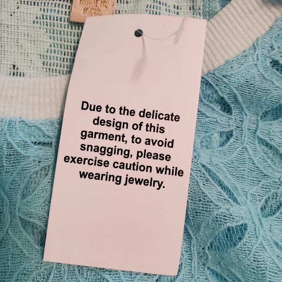 NWOT LOGO Lavish By Lori Goldstein Patchwork 3/4 Sleeve Lace Top Size 2X Ret $86 - Picture 9 of 12